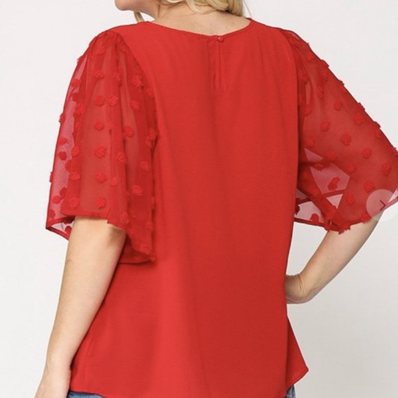 Lady In Red Top - Picture 3 of 3